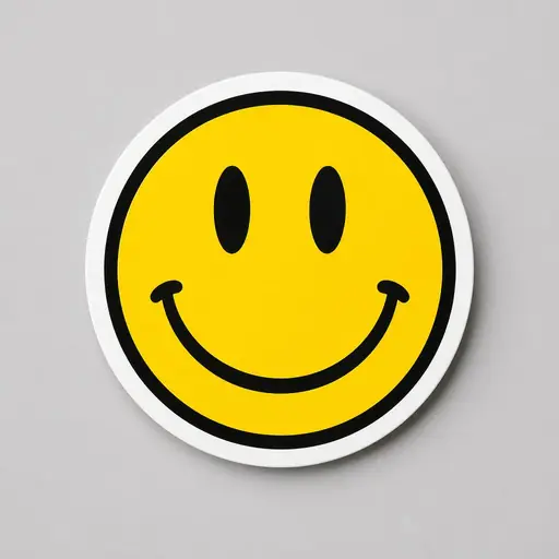 Acid smiley sticker